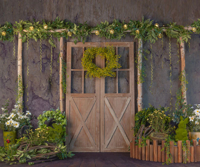 Kate Spring Barn Door with Lignts Backdrop Designed by Jia Chan Photography - Image 3