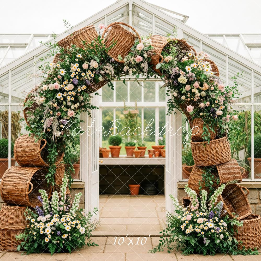 Kate Spring Baskets Floral Arch Wicker  Backdrop Designed by Patty Robert - Image 7
