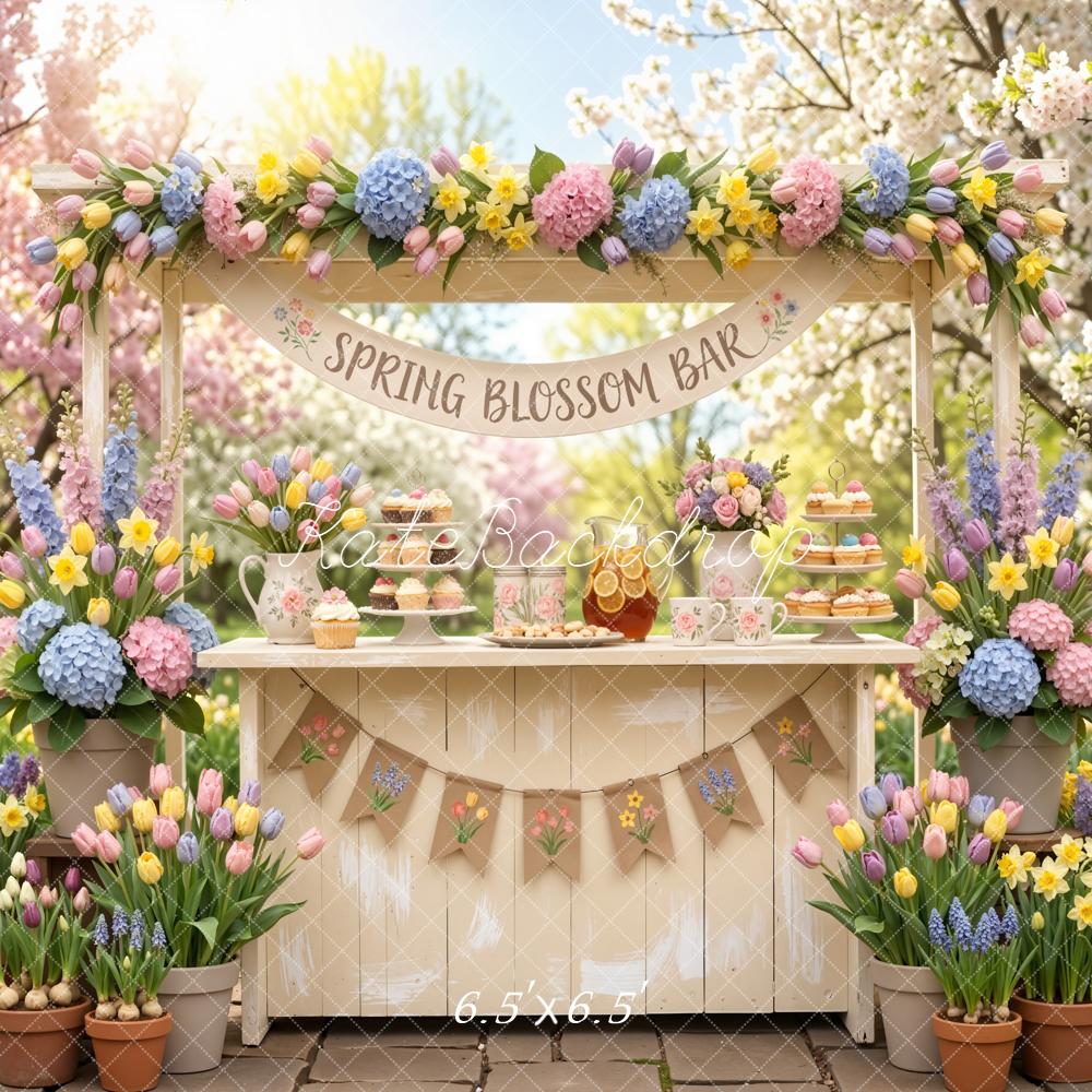 Kate Spring Blossom Bar Garden Backdrop Designed by Emetselch - Image 2