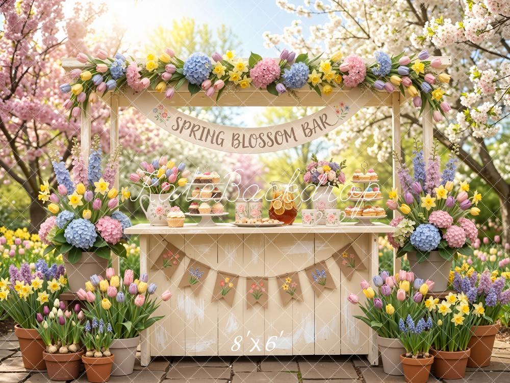 Kate Spring Blossom Bar Garden Backdrop Designed by Emetselch - Image 3