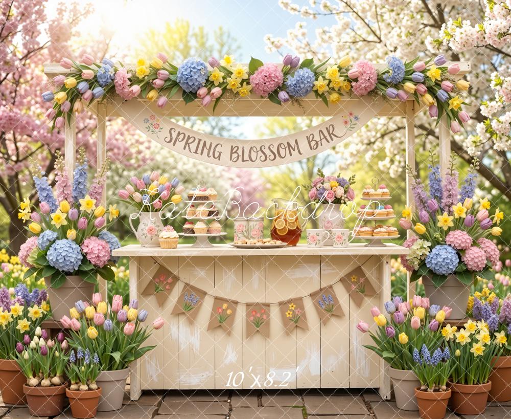 Kate Spring Blossom Bar Garden Backdrop Designed by Emetselch - Image 6