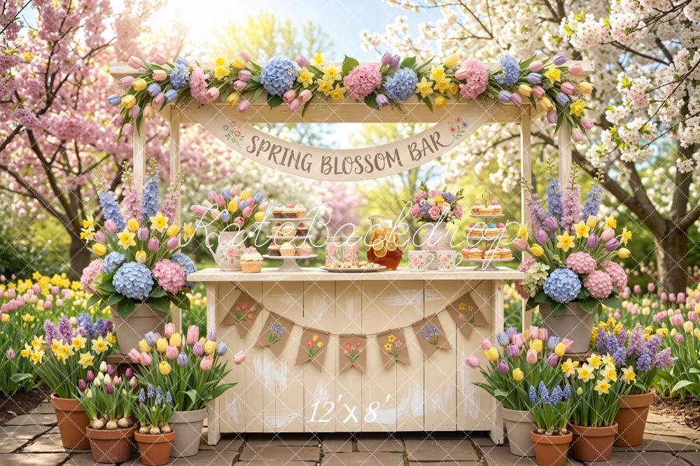 Kate Spring Blossom Bar Garden Backdrop Designed by Emetselch - Image 8