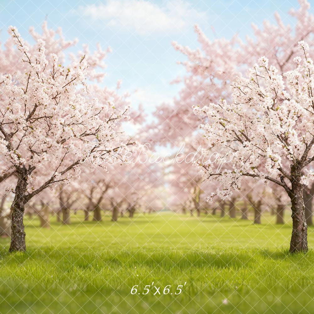 Kate Spring Blossom Orchard Meadow Backdrop Designed by Emetselch - Image 2