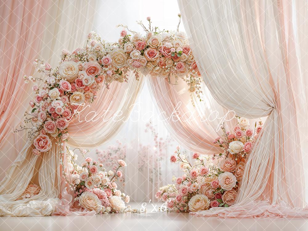 Kate Spring Mother's day Blush Roses Curtains Backdrop Designed by Emetselch - Image 4