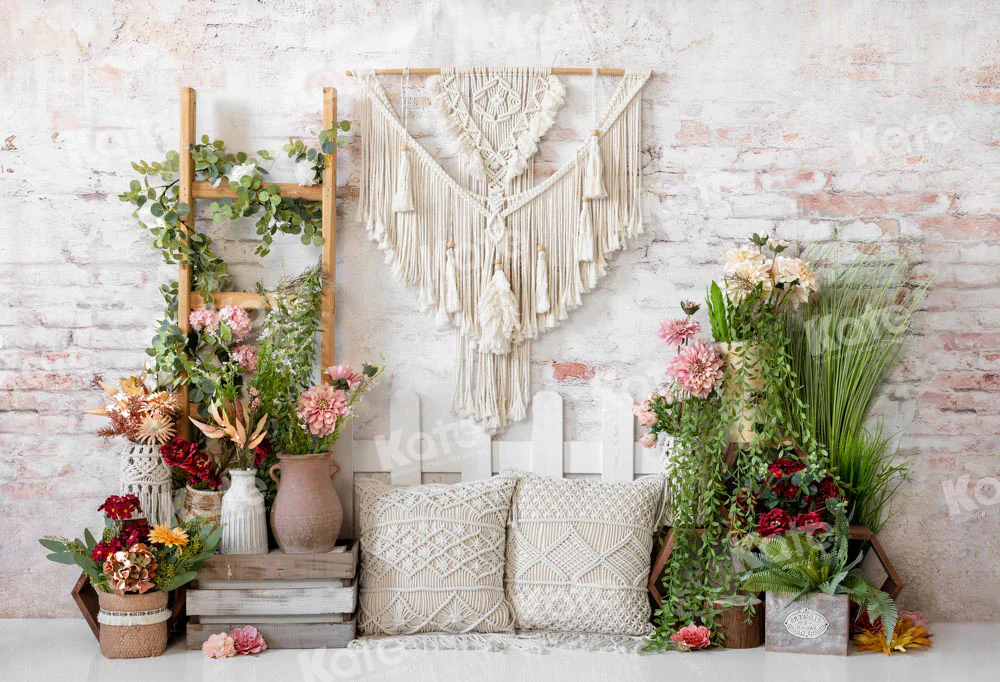 Kate Spring Boho Flower Backdrop Designed by Emetselch - Image 2