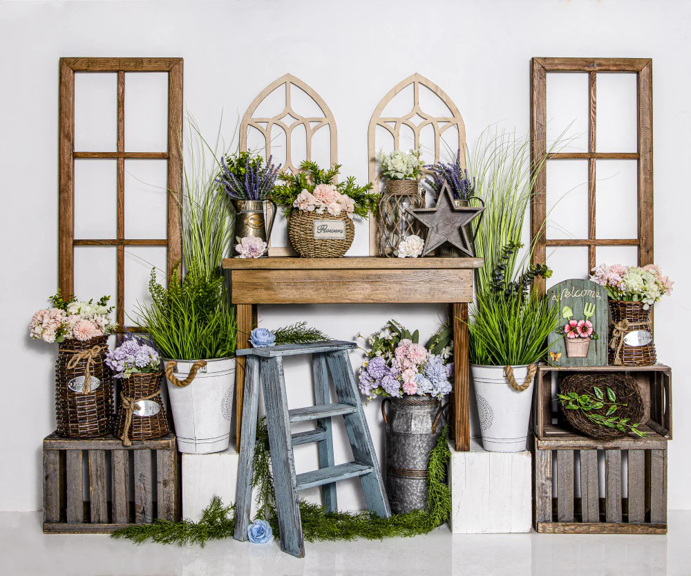Kate Spring Boho Flower Room Backdrop for Photography - Image 3