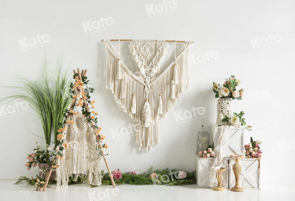 Kate Spring Boho Flower Tent Backdrop Designed by Emetselch - Image 2