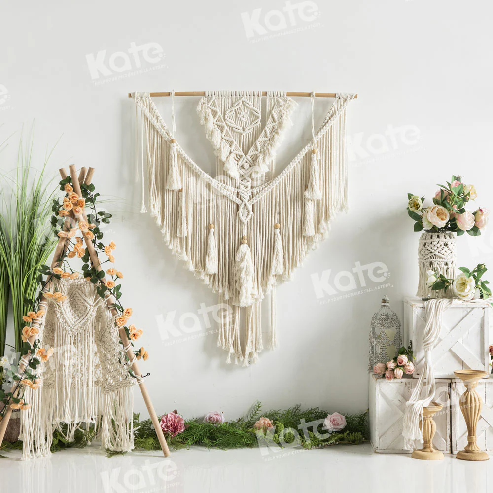 Kate Spring Boho Flower Tent Backdrop Designed by Emetselch - Image 4