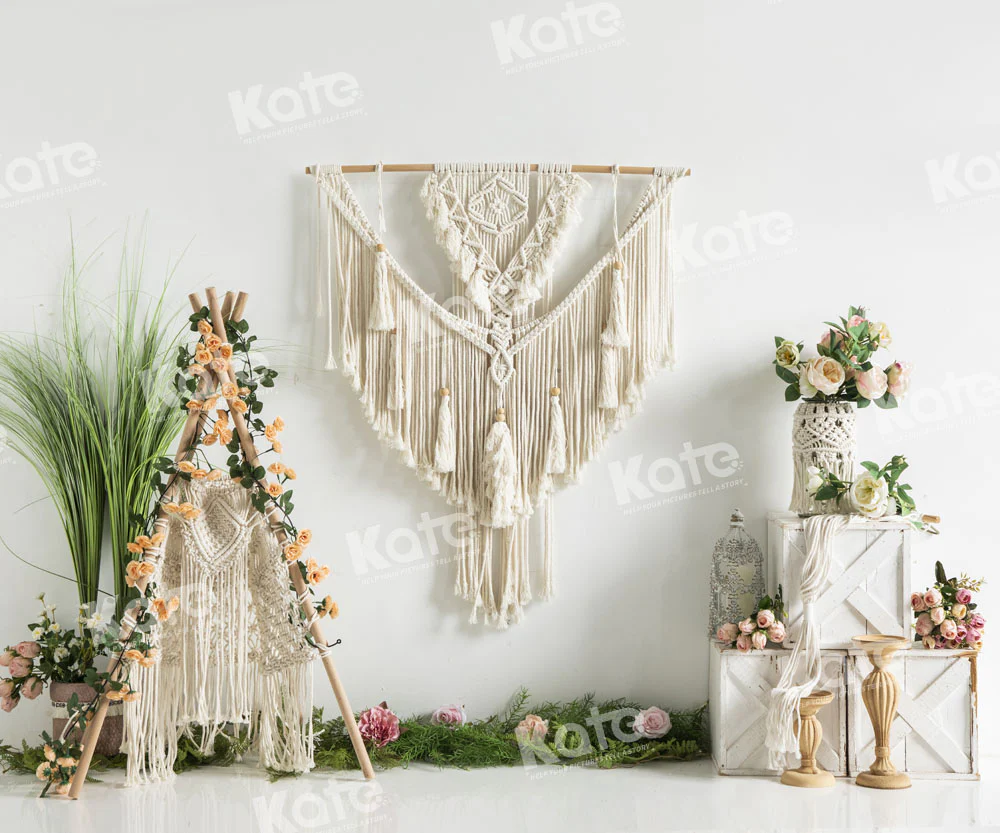Kate Spring Boho Flower Tent Backdrop Designed by Emetselch - Image 5
