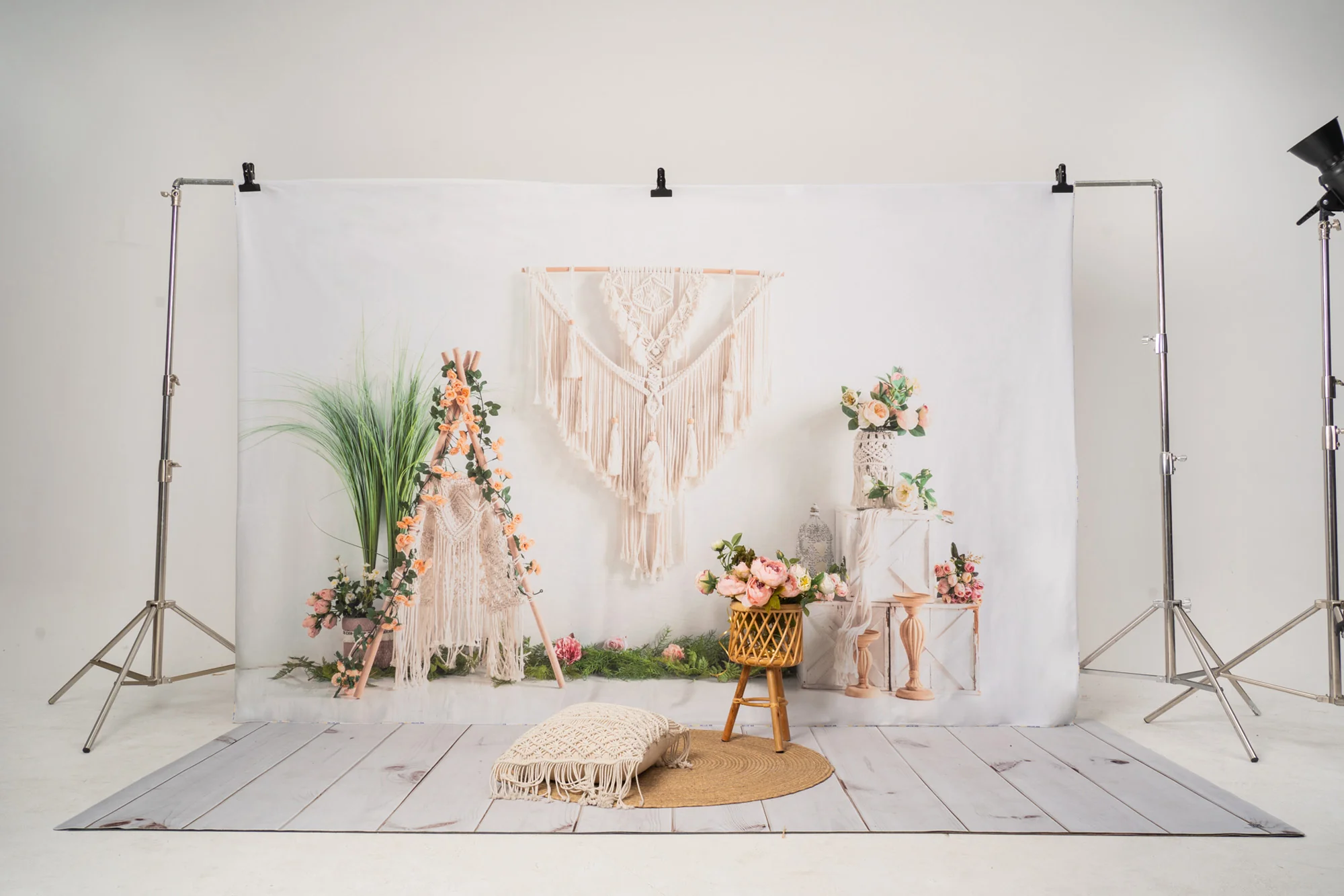 Kate Spring Boho Flower Tent Backdrop Designed by Emetselch - Image 6