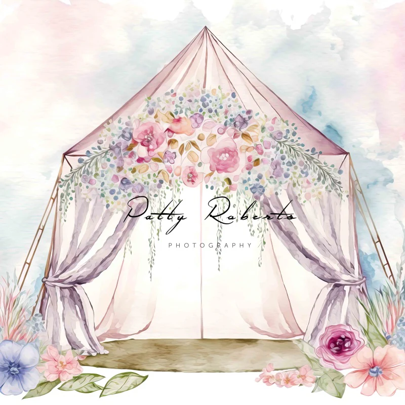 Kate Spring Boho Tepee Backdrop Designed by Patty Robert - Image 2