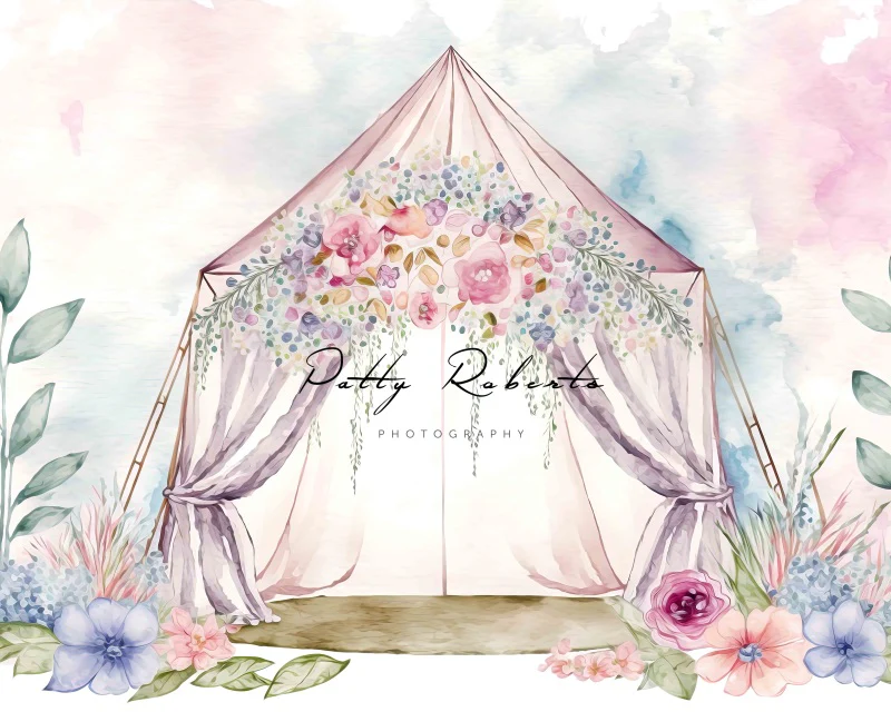 Kate Spring Boho Tepee Backdrop Designed by Patty Robert - Image 3