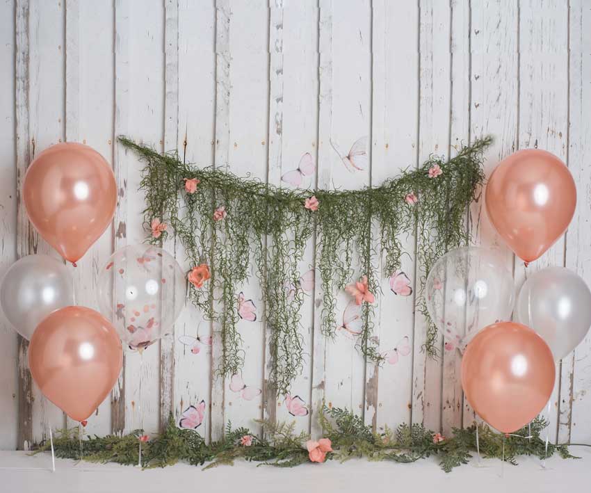 Kate Spring Children Cake Smash Balloons Backdrop Designed By Rose Abbas - Image 3