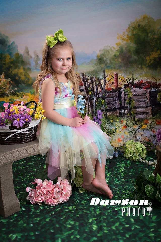 Kate Spring Colorful Flowers Valentine's Day Backdrop for Photography Designed by JFCC - Image 3