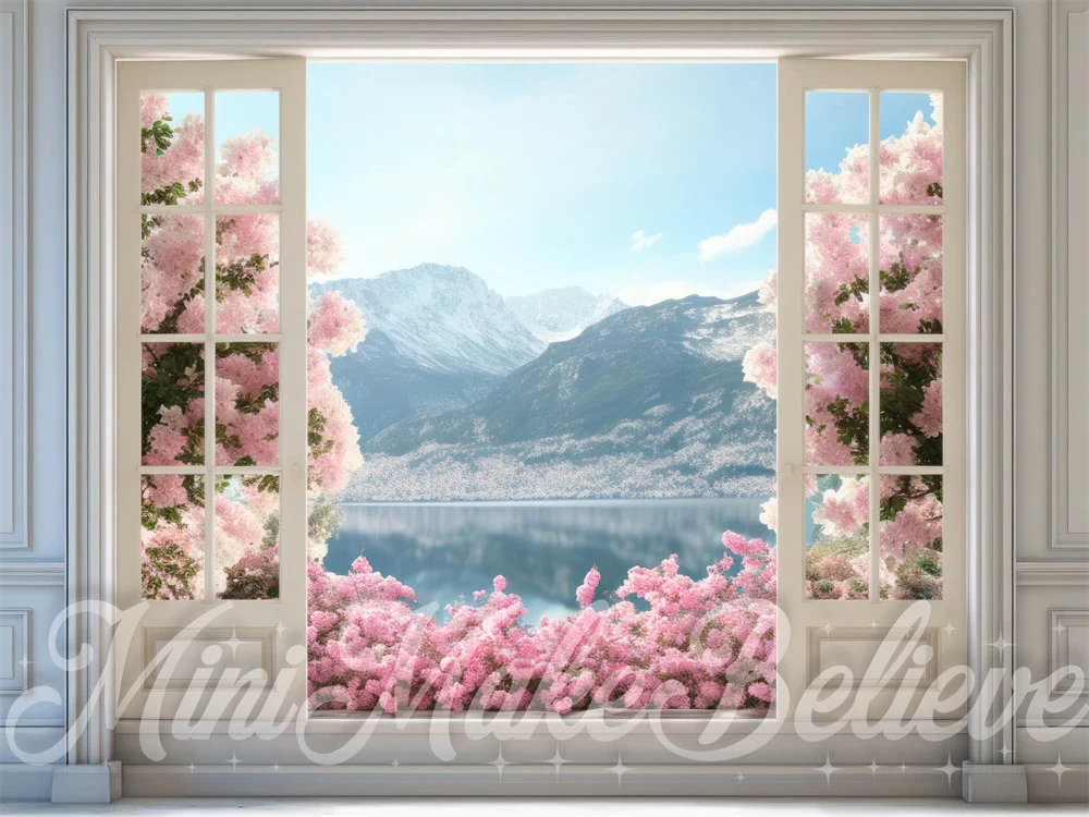 Kate Spring Door Flowerfield Mountains Backdrop Designed by Mini MakeBelieve - Image 3