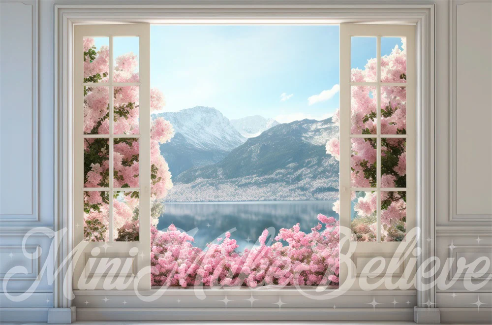Kate Spring Door Flowerfield Mountains Backdrop Designed by Mini MakeBelieve - Image 4