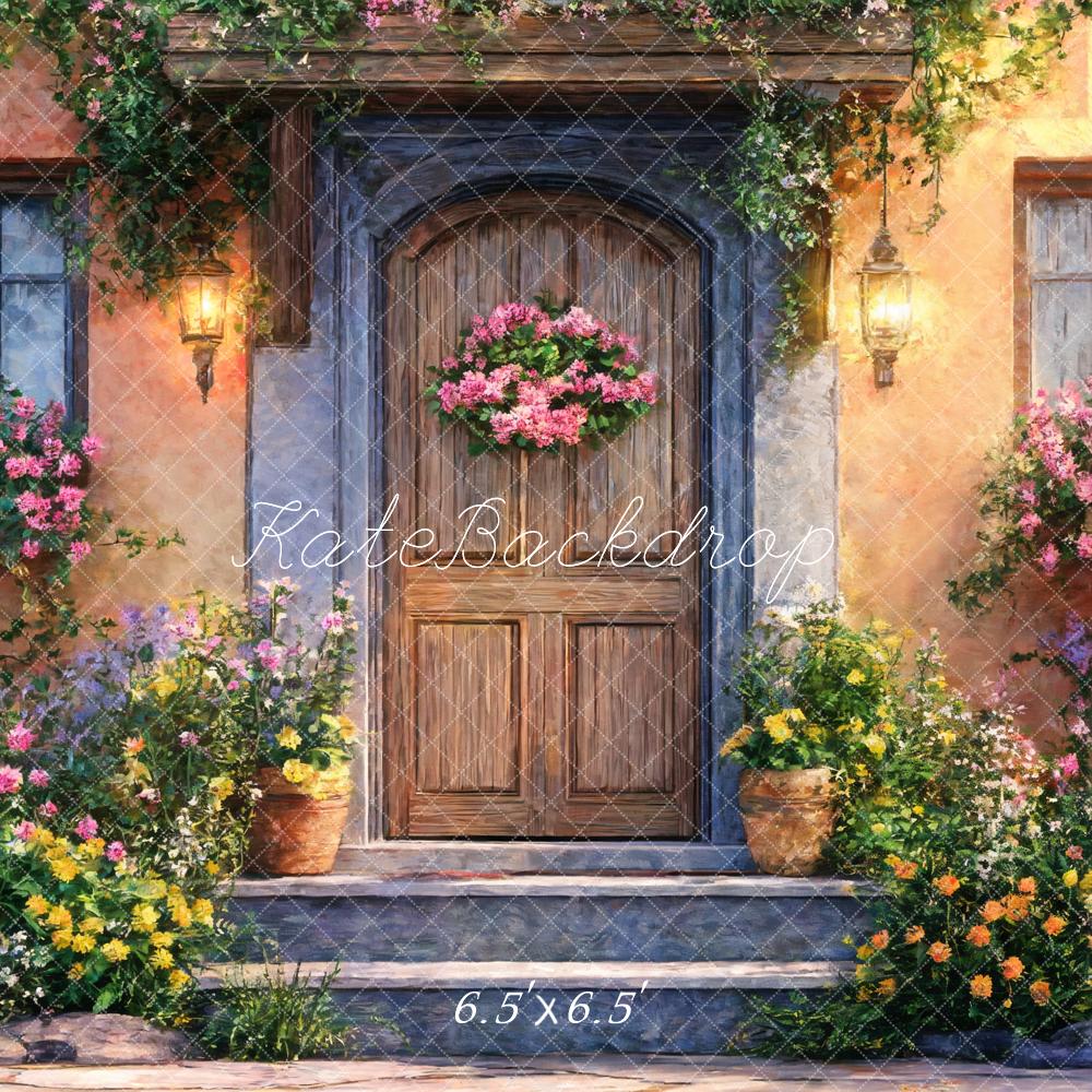 Kate Spring Doorway Flowers Backdrop Designed by Emetselch - Image 2