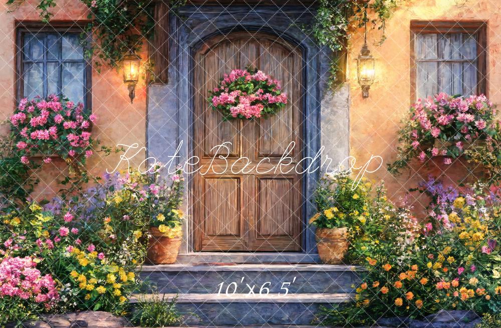 Kate Spring Doorway Flowers Backdrop Designed by Emetselch - Image 4