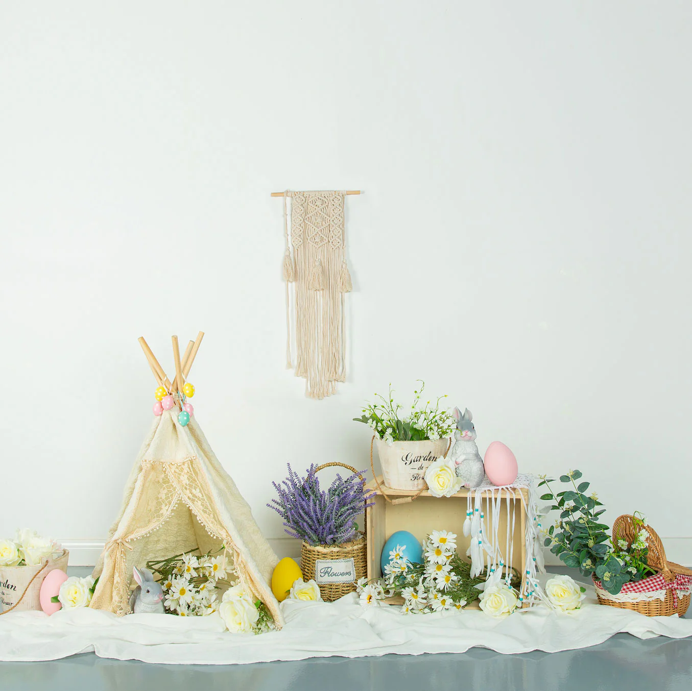Kate Spring\Easter Floral Egg Decoration Backdrop Designed by Jia Chan Photography - Image 2
