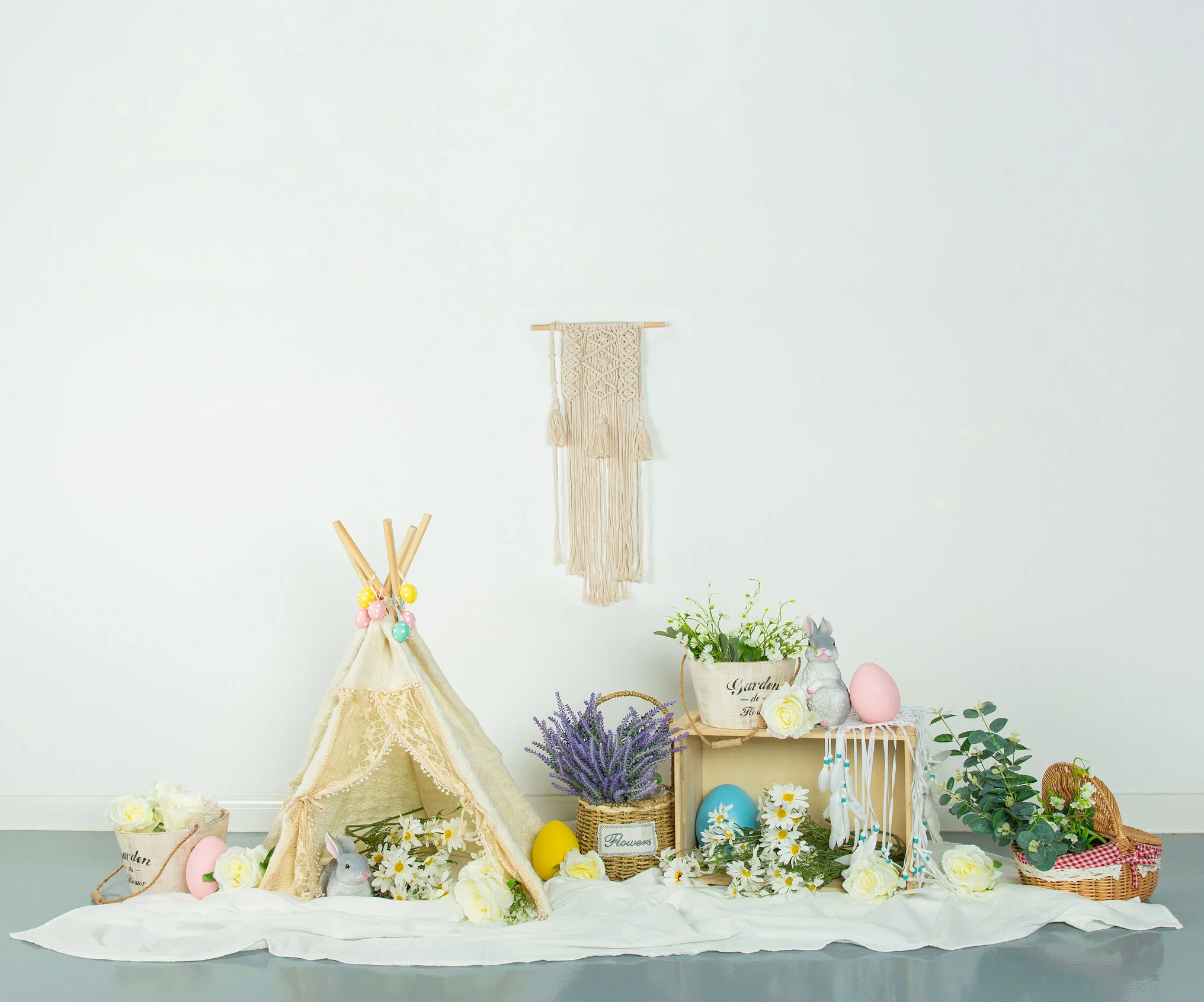 Kate Spring\Easter Floral Egg Decoration Backdrop Designed by Jia Chan Photography - Image 3