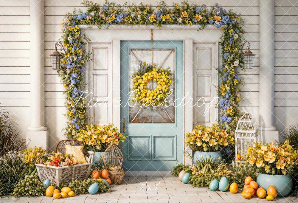 Kate Spring/Easter Flowers White Wall Backdrop Designed by Chain Photography - Image 2