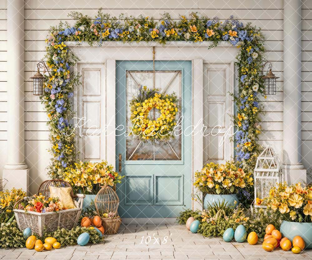 Kate Spring/Easter Flowers White Wall Backdrop Designed by Chain Photography - Image 6