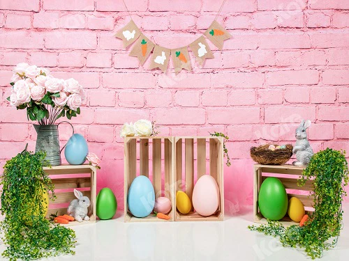 Kate Spring/Easter Pink Wall Backdrop Designed by Jia Chan Photography