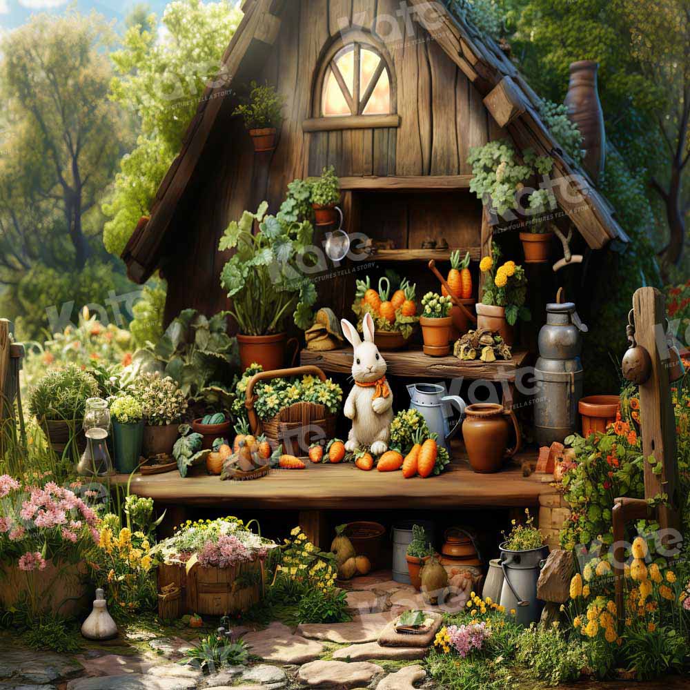 Kate Spring/Easter Rabbit House Forest Backdrop Designed by Emetselch - Image 3