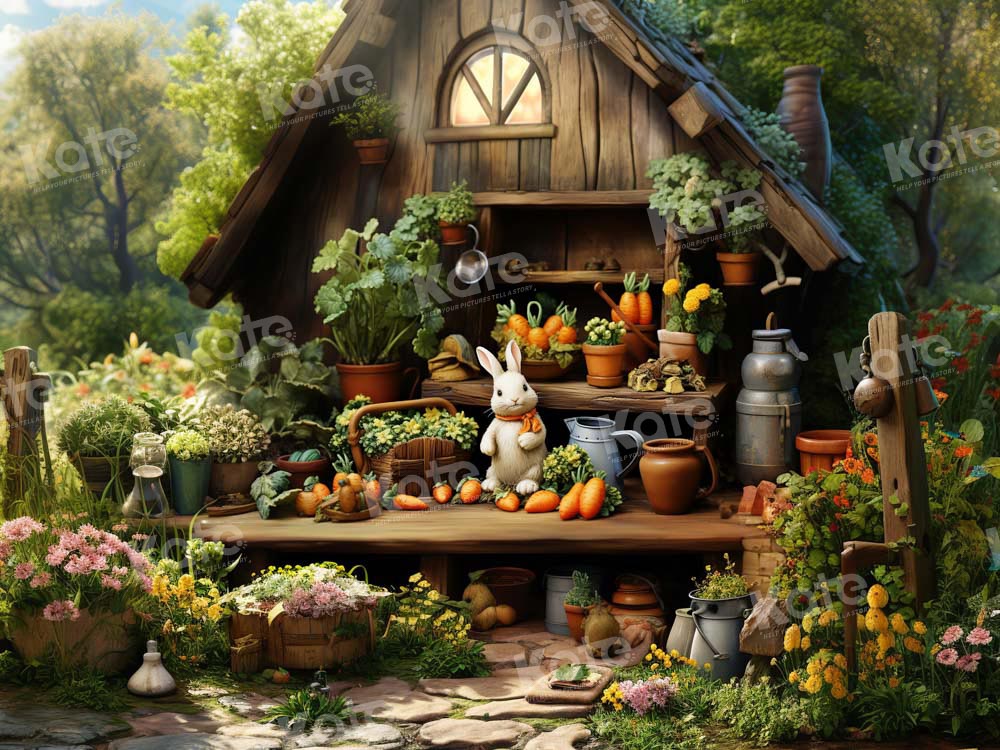 Kate Spring/Easter Rabbit House Forest Backdrop Designed by Emetselch - Image 4