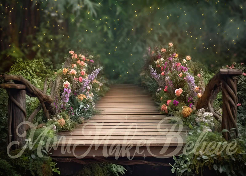 Kate Spring Fairy Bridge Painterly Backdrop Designed by Mini MakeBelieve - Image 2