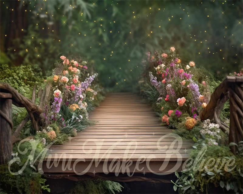 Kate Spring Fairy Bridge Painterly Backdrop Designed by Mini MakeBelieve - Image 5