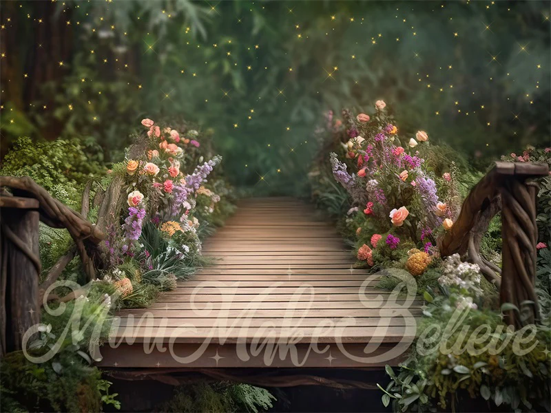 Kate Spring Fairy Bridge Painterly Backdrop Designed by Mini MakeBelieve - Image 6