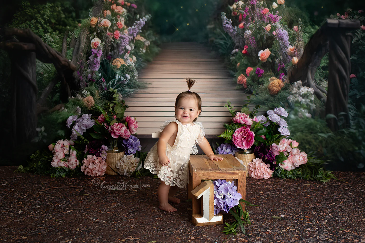 Kate Spring Fairy Bridge Painterly Backdrop Designed by Mini MakeBelieve - Image 7