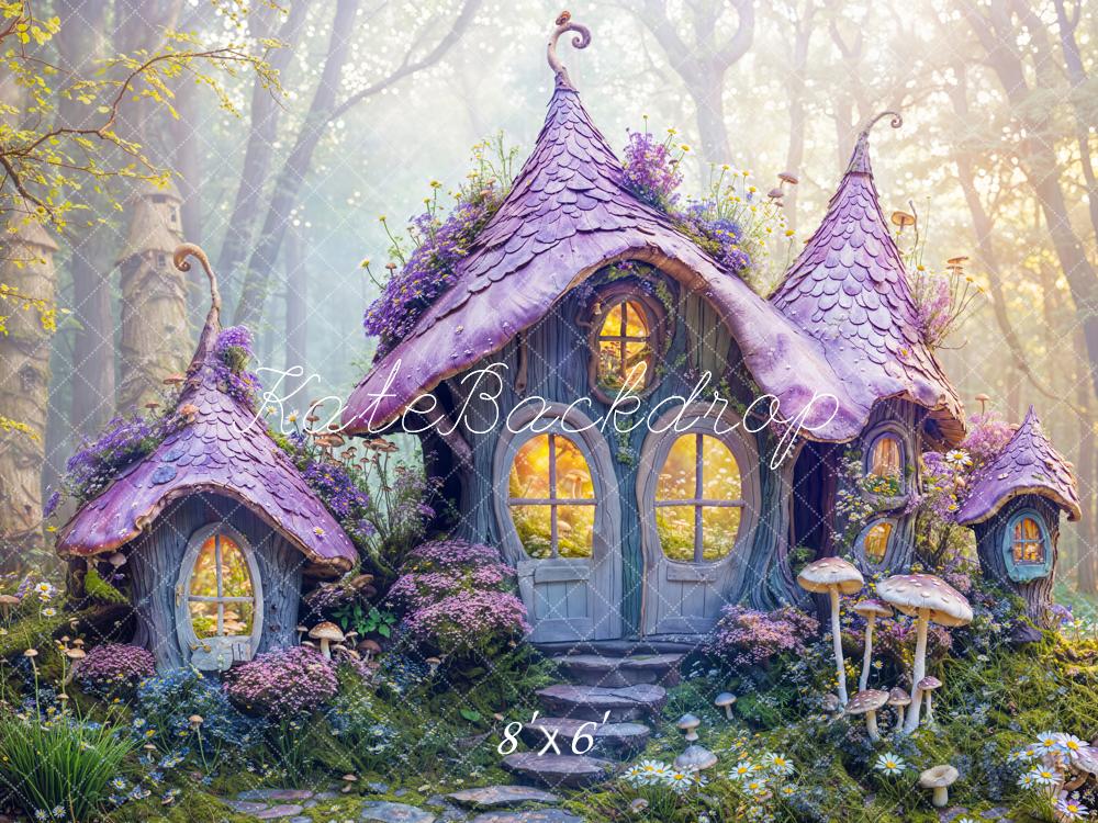 Kate Spring Fairy Forest Cottage Backdrop Designed by Emetselch - Image 3
