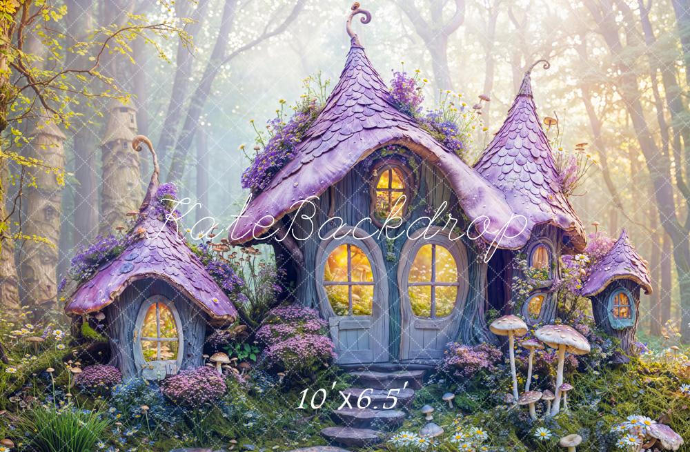 Kate Spring Fairy Forest Cottage Backdrop Designed by Emetselch - Image 4