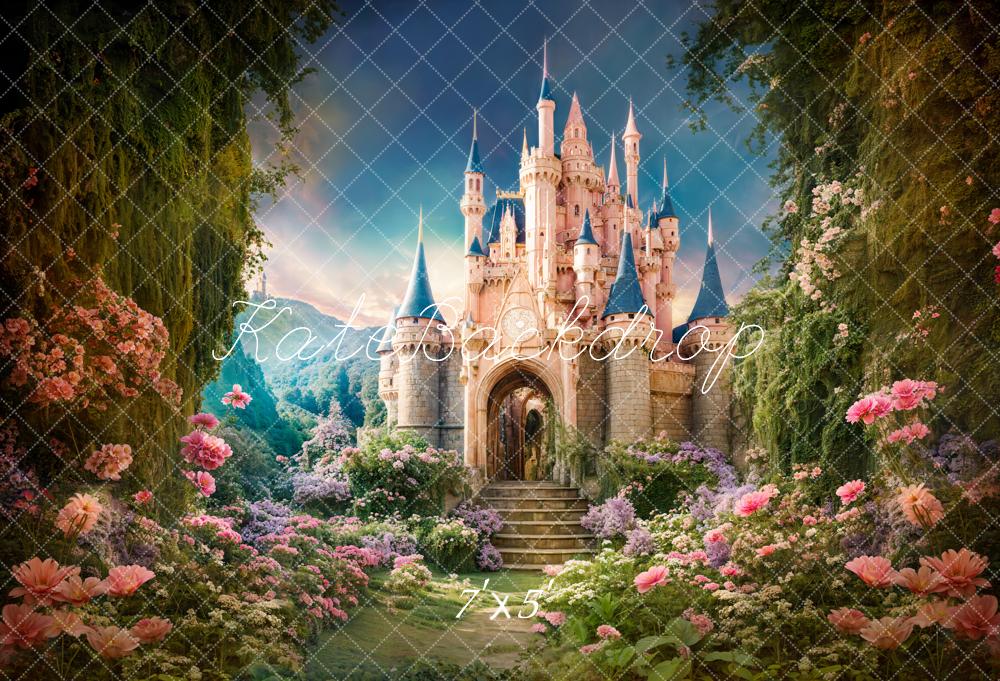 Kate Spring Fantasy Forest Castle Backdrop Designed by Chain Photography - Image 2