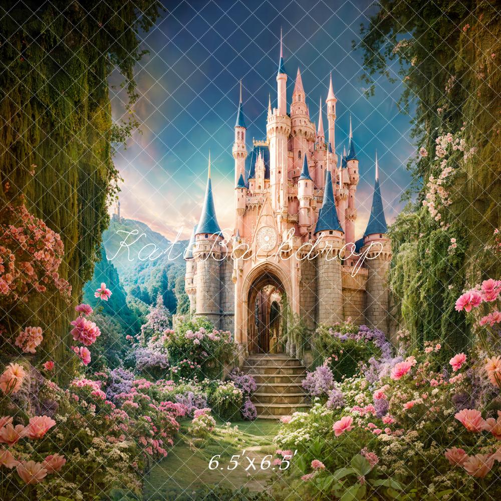 Kate Spring Fantasy Forest Castle Backdrop Designed by Chain Photography - Image 3