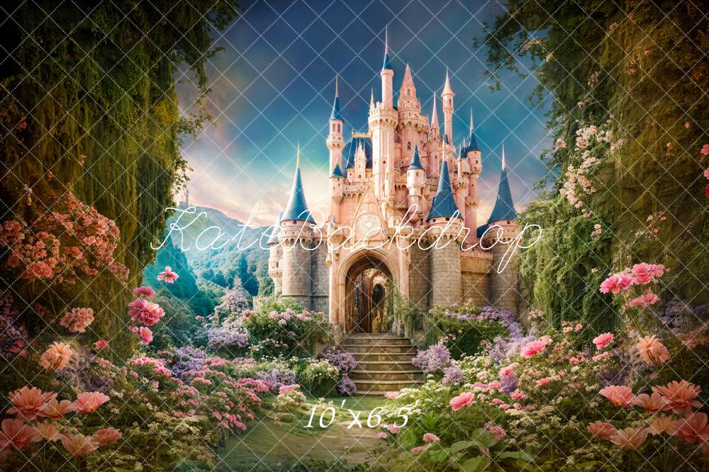 Kate Spring Fantasy Forest Castle Backdrop Designed by Chain Photography - Image 5