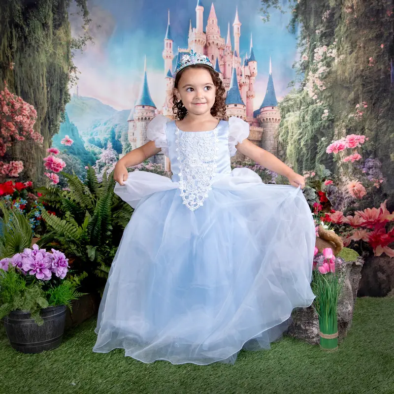 Kate Spring Fantasy Forest Castle Backdrop Designed by Chain Photography - Image 7