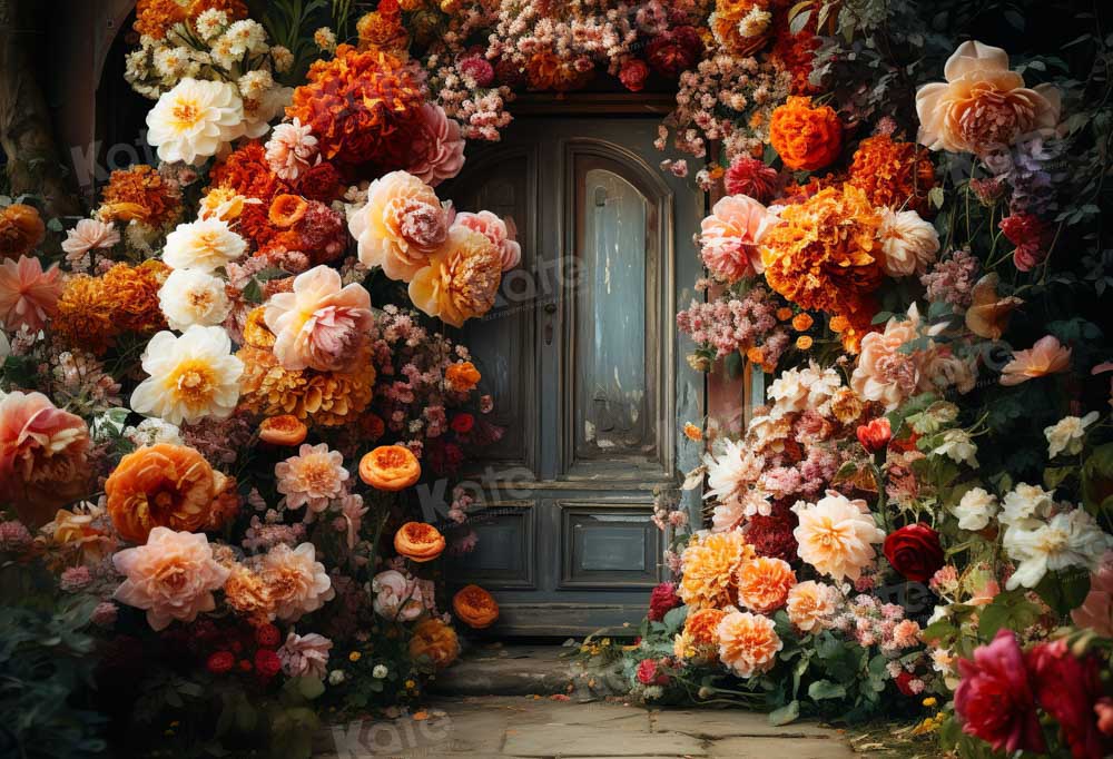 Kate Spring Fine Art Flower Arch Door Backdrop Designed by Chain Photography - Image 2