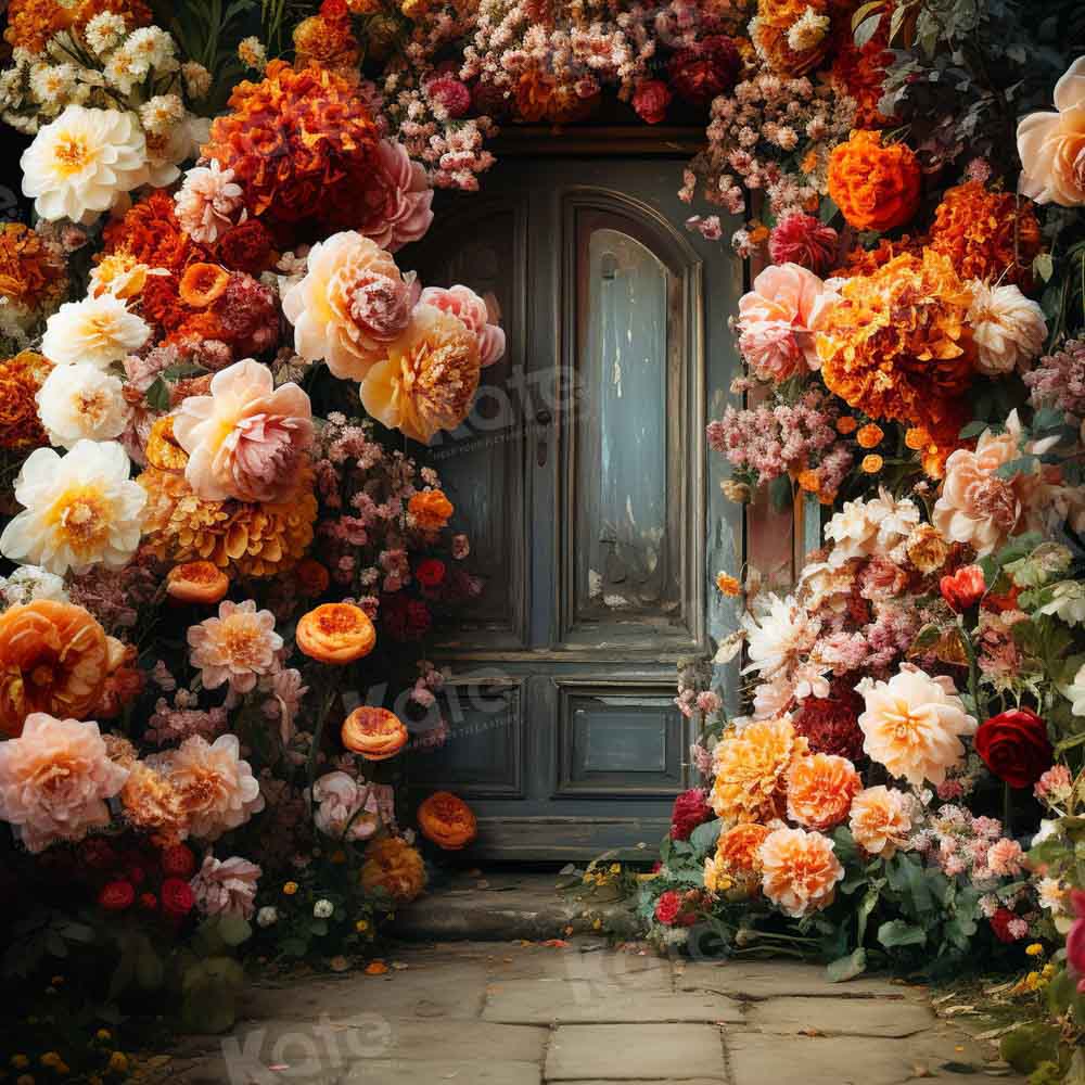 Kate Spring Fine Art Flower Arch Door Backdrop Designed by Chain Photography - Image 5