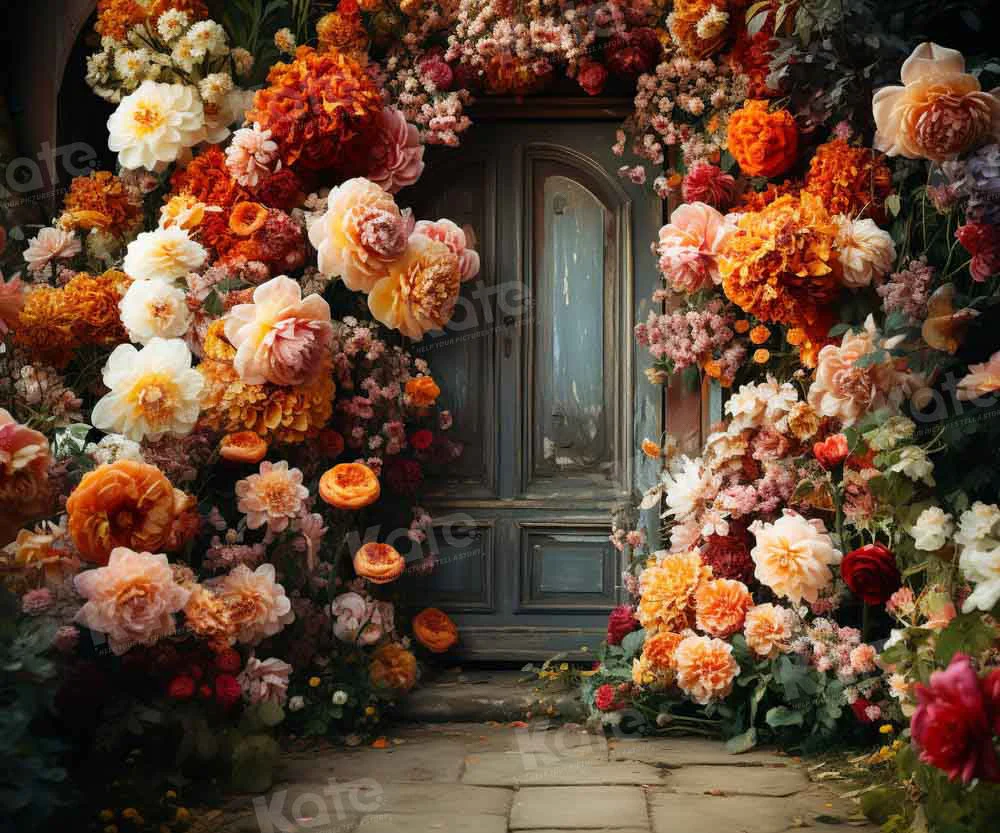 Kate Spring Fine Art Flower Arch Door Backdrop Designed by Chain Photography - Image 7