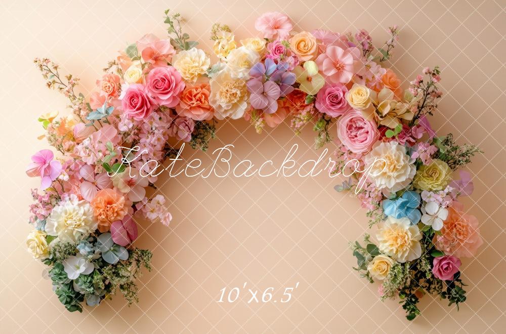 Kate Spring Flower Arch Pastel Backdrop Designed by Patty Robert - Image 5