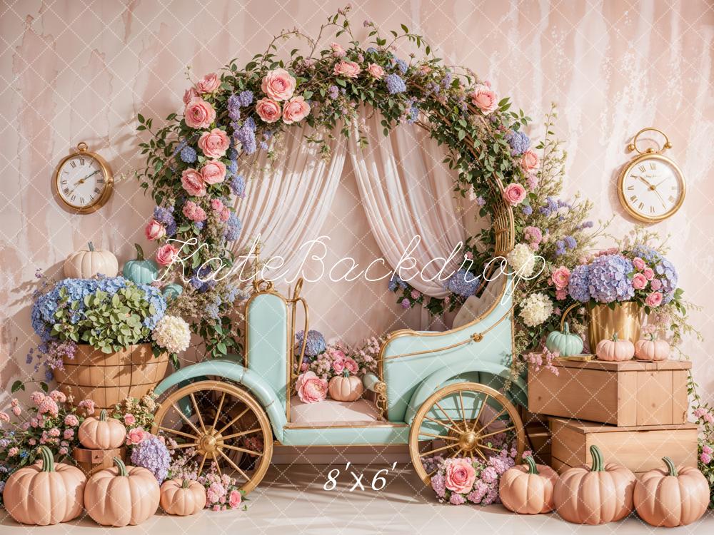 Kate Spring Floral Arch Carriage Backdrop Designed by Emetselch - Image 3