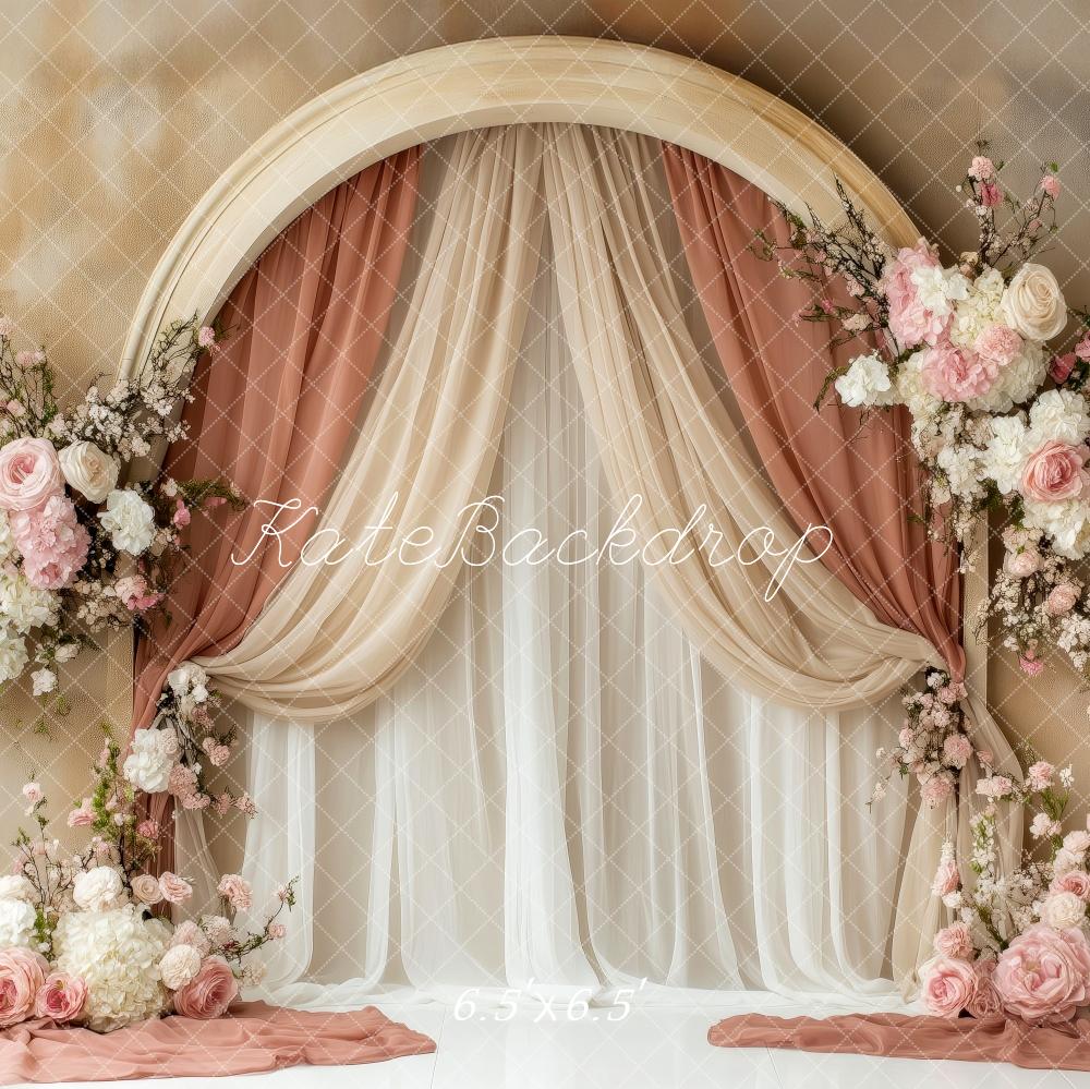 Kate Spring Floral Arch Elegant Curtains Backdrop Designed by Patty Robert - Image 2