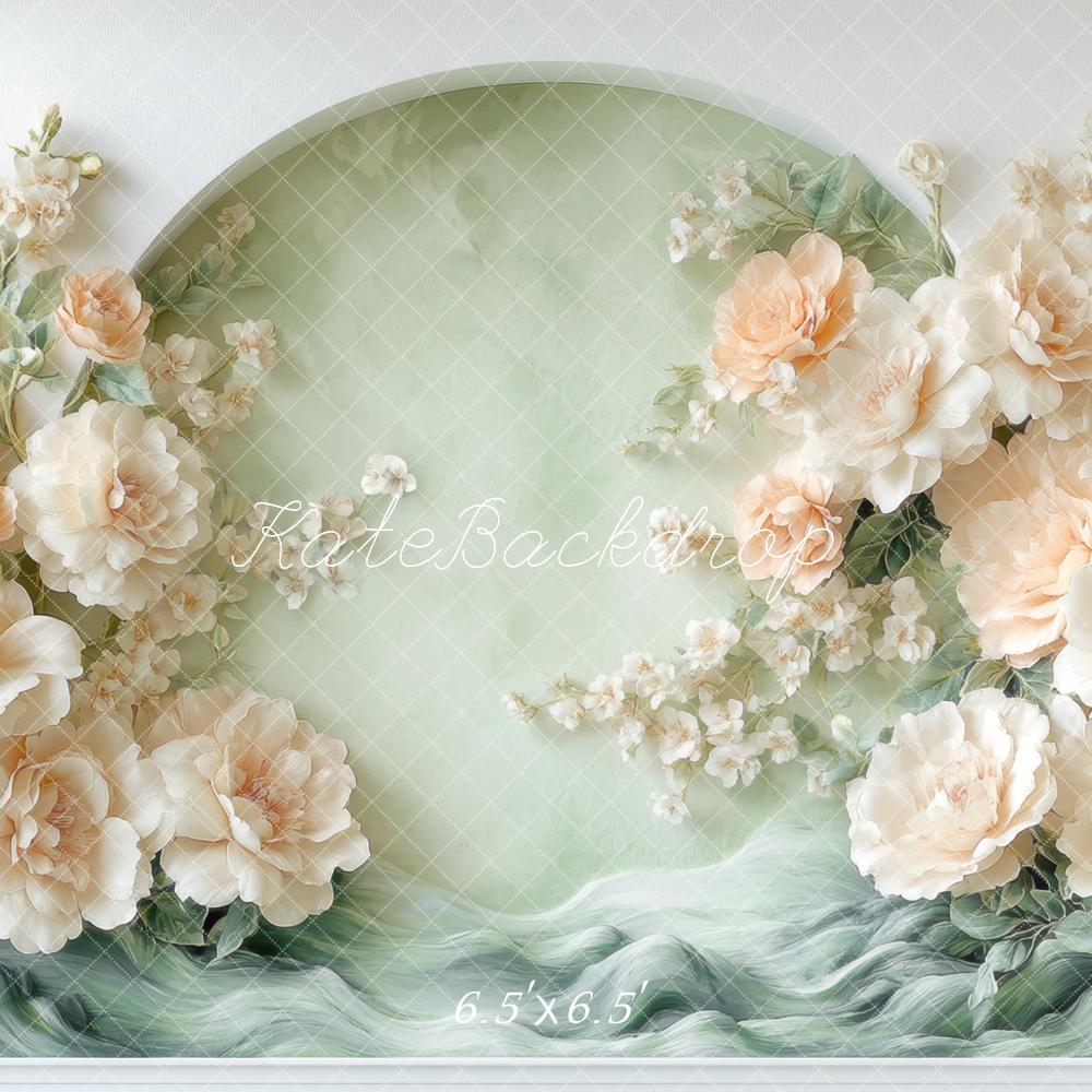 Kate Spring Floral Arch Green Wall Backdrop Designed by Mini MakeBelieve - Image 2