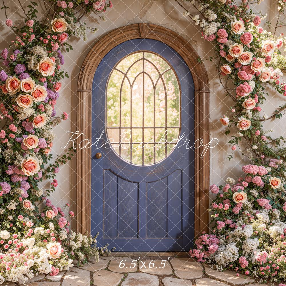 Kate Spring Floral Arched Doorway Backdrop Designed by Emetselch - Image 2