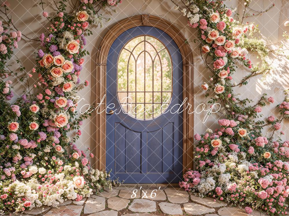 Kate Spring Floral Arched Doorway Backdrop Designed by Emetselch - Image 3