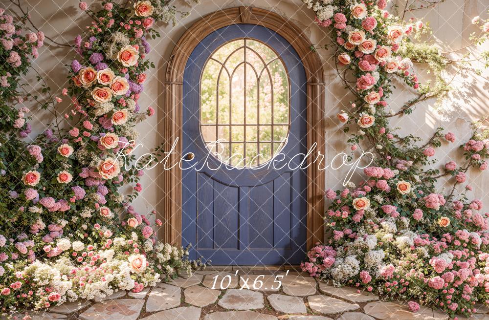 Kate Spring Floral Arched Doorway Backdrop Designed by Emetselch - Image 4