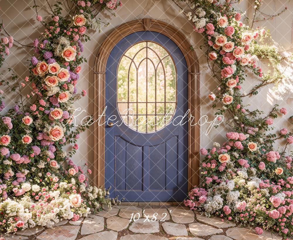 Kate Spring Floral Arched Doorway Backdrop Designed by Emetselch - Image 5